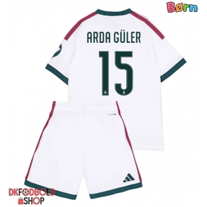 Real Madrid Arda Guler #15 Hjemmebanesæt Børn 2026-27 Kort ærmer (+ korte bukser)